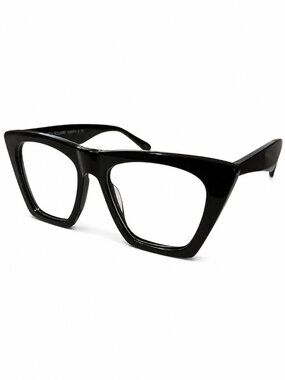 Smilen Eyewear Times Square Amara Black Cat Eye Eyeglass Frames 56-19-155